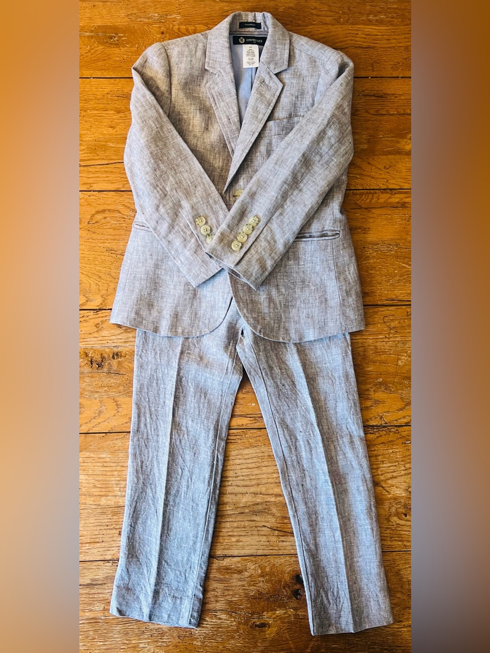 J.Crew crewcuts Gray Linen Suit Jacket & Pants